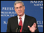 Photo of Director Mueller at press conference