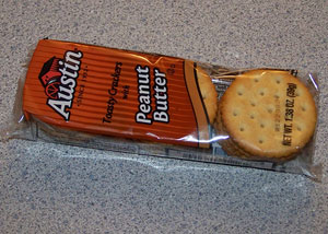 Peanut butter crackers.