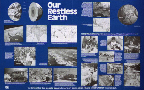 'Our restless earth' poster