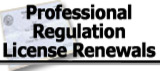 Professional and Occupational License Renewals