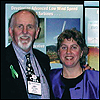 Photo of (left) Larry Flowers, Wind Powering America with (right) Rachel Shimshak, Renewable Northwest Project.