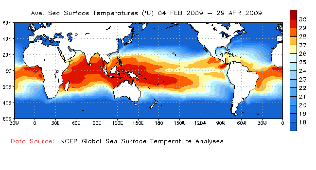 13-Weeks Sea Surface Temperature