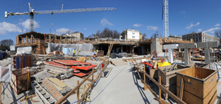 USIP's new building construction site photo