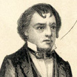 Detail from a political cartoon showing a man with a high collar.