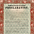 A section of a printed Emancipation Proclamation.