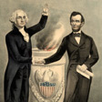 George Washington and Abraham Lincoln.