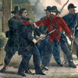 Men holding John Wilkes Booth.