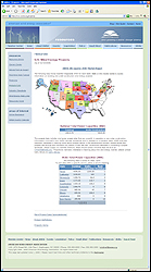 The American Wind Energy Association provides a clickable map to find installed and future projects in your state as well as state installed wind power rankings.