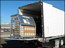 Photo of stockpile in transport.