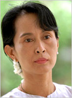 Burmese Opposition Leader Aung San Suu Kyi