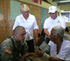 Amb. Stephenson touring the medical program taking place in Yaviza, Darien