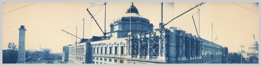Construction of the Library of Congress, Washington, D.C., Nov. 1, 1893.