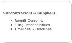 Subcontractors and Suppliers