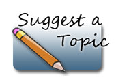 Click here to suggest a topic for us to write about!