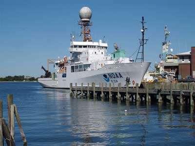 NOAA Ship Ronald H. Brown, which conducted the emissions research.