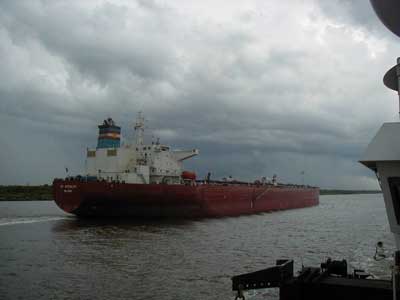 Tanker studied in the research project.