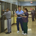 Photo of healthcare professionals in prison setting used with permission of The University of Texas Medical Branch at Galveston