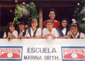 Maureen Orth (top center) in Colombia at her former school.