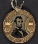 For president Abraham Lincoln - campaign button