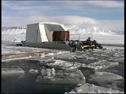 MORICE skimmer being tested in Svea, Norway.