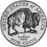 2005 Nickel Reverse: "American Bison" Spring Reverse Design