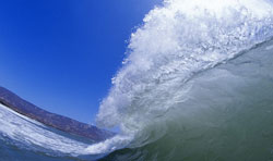 Energy created by ocean wave action is one type of alternative energy.