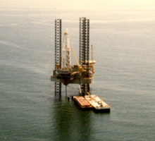 An oil rig