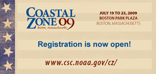 Coastal Zone 2009 Registration is now open.