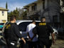 One of the gang members of Central Valley being arrested