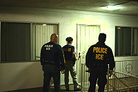 ICE agents prepare to make arrests