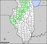 Map of Declared Counties for Emergency 3268
