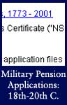 Military Pension Applications: 18th-20th centuries (ARC ID 580580)