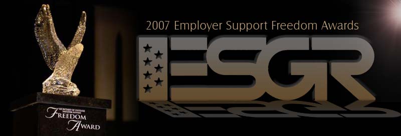 Banner Image:  2007 Employer Support Freedom Awards