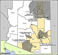 Map of Declared Counties for Disaster 1660