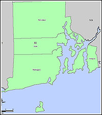 Map of Declared Counties for Emergency 3255