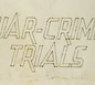 Cover of a mimeographed program to the International Military Tribunal at Nuremberg for November 20, 1945.