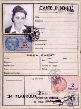 Simone Weil kept this blank identification card bearing her picture in case her cover as 'Simone Werlin' were blown and she needed to establish a new false identity.