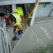 NOS employee installs air gap sensor on Verrazane-Narrows Bridge, N.Y.