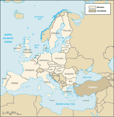 Map of European Union