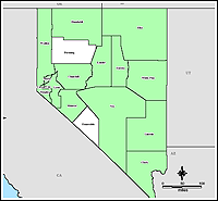 Map of Declared Counties for Emergency 3202