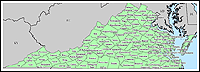 Map of Declared Counties for Emergency 3240