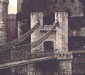 detail of Conwy Castle, Wales