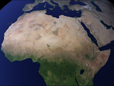 Blue Marble image of Africa