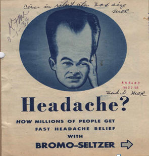Advertisement for Bromo Seltzer, 1939