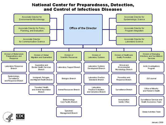 NCPDCID Organizational Chart