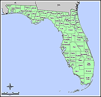 Map of Declared Counties for Emergency 3288