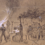 Thanksgiving in Camp, 1861