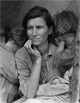 Destitute Pea Pickers in California.  Mother of seven children.