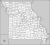 Map of Declared Counties for Disaster 1667