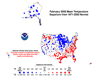 Climate of 2008: February in Historical Perspective